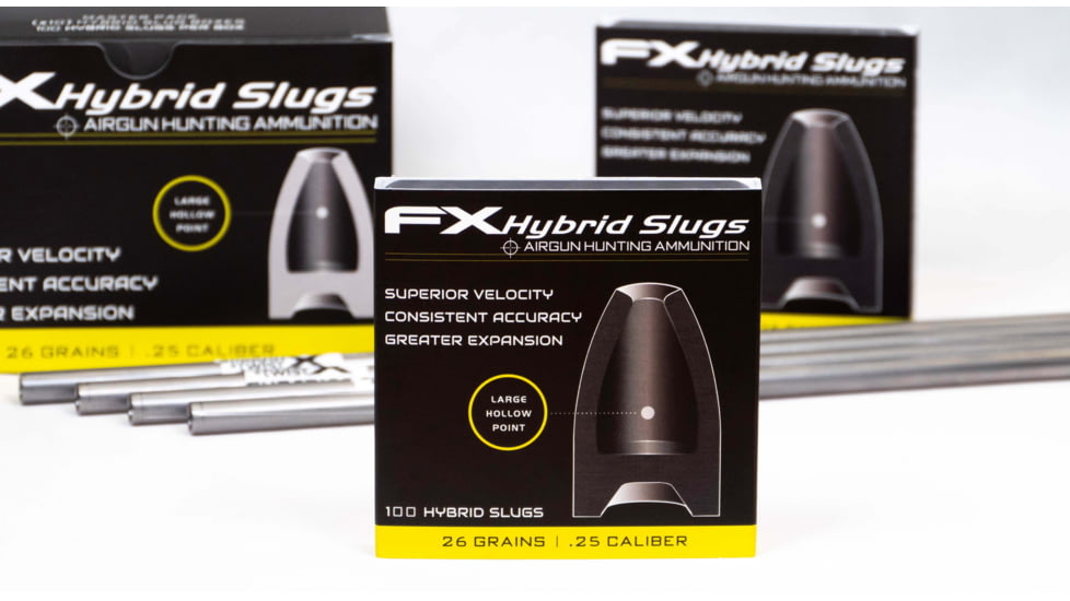 FX Hollow-Point Hybrid Slug, .25 Caliber, 26 Grain, 100 Rounds, FXHS917428