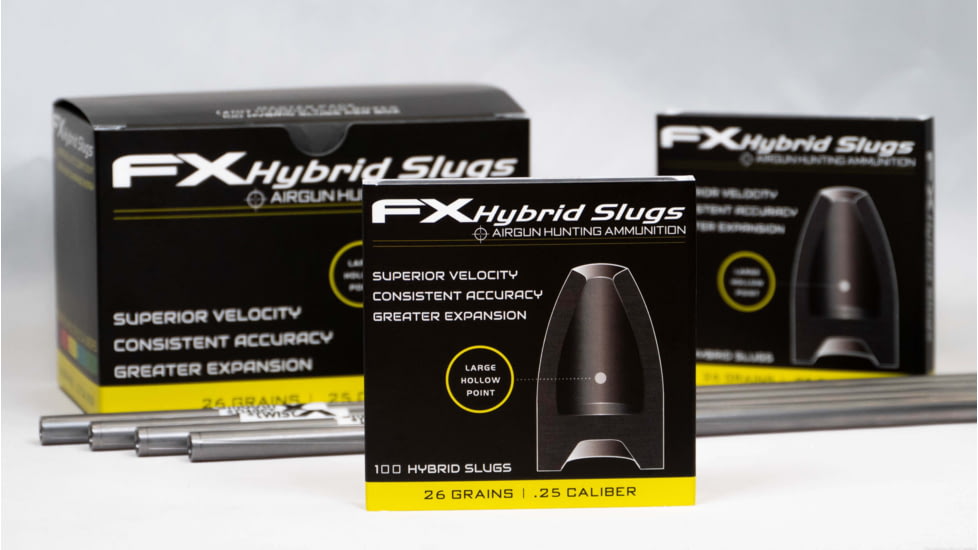 FX Hollow-Point Hybrid Slug, .25 Caliber, 26 Grain, 100 Rounds, FXHS917428