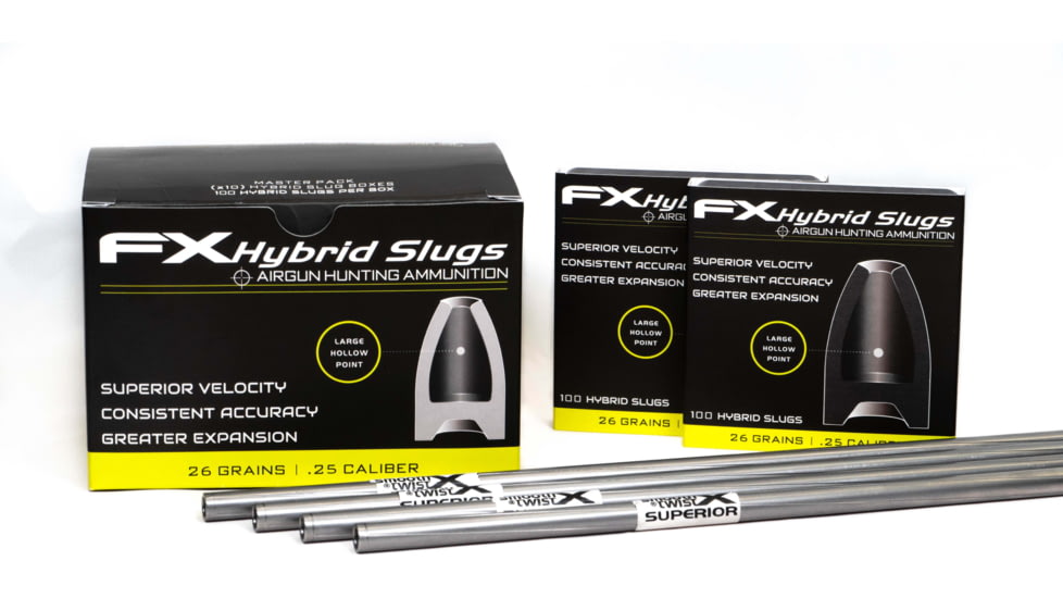 FX Hollow-Point Hybrid Slug, .25 Caliber, 26 Grain, 100 Rounds, FXHS917428