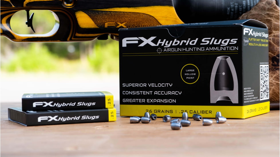 FX Hollow-Point Hybrid Slug, .25 Caliber, 26 Grain, 100 Rounds, FXHS917428