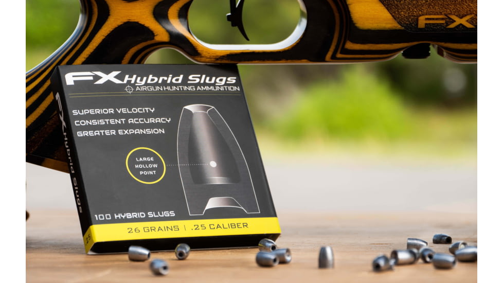 FX Hollow-Point Hybrid Slug, .25 Caliber, 26 Grain, 100 Rounds, FXHS917428