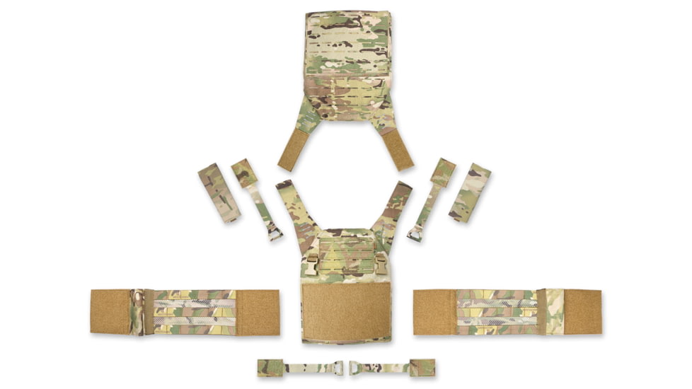 G-Code Assaulters Plate Carrier, Black, Large- SAPI, ESAPI and 10.125in x 13.25in cuts, up, SYNC-APC-1-BK-8RCB-LG