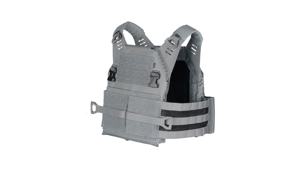 G-Code Assaulters Plate Carrier, Grey, Medium- SAPI, ESAPI and 10in x 12in cuts, up to 1i, SYNC-APC-1-GY-6RCB-MD