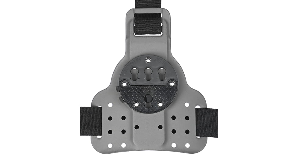 G-Code Drop Leg Single Holster Mount w/ Plastic Buckle Leg Strap, Grey, GCA76-PB-GY