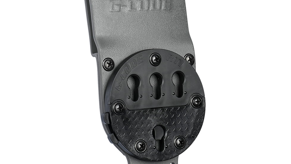 G-Code GCA200 STATIC GRIP RTI Optimal Drop Cobra Buckle Pistol Platform, Grey, GCA200-CB-GY