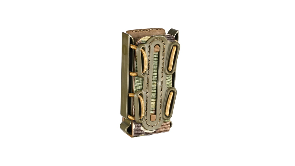 G-Code Pistol Soft Shell Scorpion Tall Mag Carrier w/ P1/P2/P3 Molle and Belt Mounts, Ambidextrious, Green Frame/Multicam Green Shell, Tall, SS-P1-123-GNMC