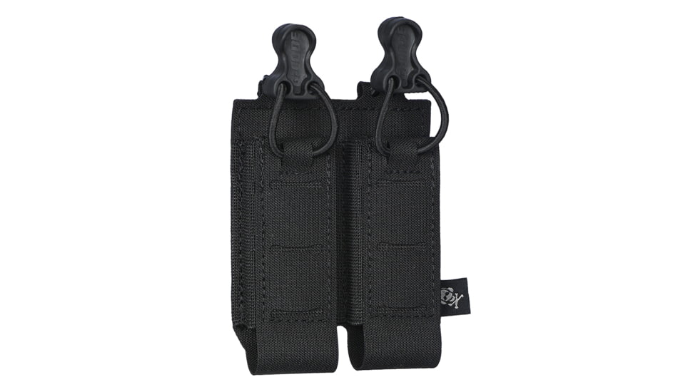 G-Code SYNC PM-D Double Pistol Magazine Carrier w/ P1/P3 Molle and Belt Mounts, Black, SYN-PMD-13-BK