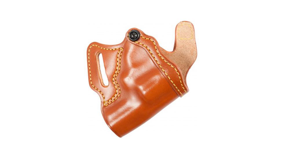 Gould &amp; Goodrich Small of Back Concealment OWB Belt Holster, Ruger SP101/1.88-3in BBl Revolvers, Left Hand, Chestnut Brown, 806-42LH