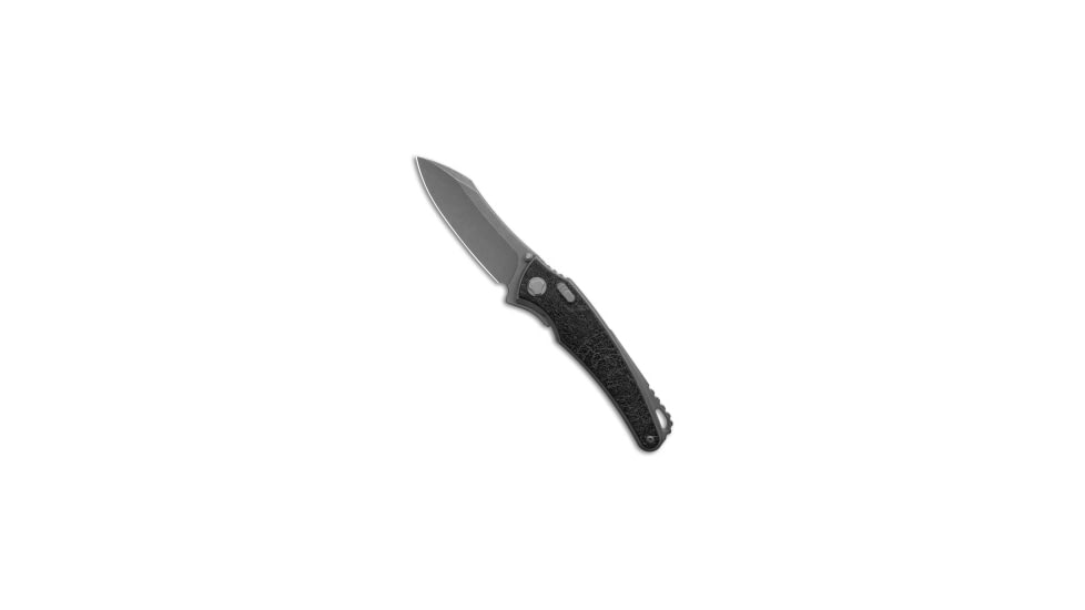G&amp;G Hawk G&amp;G Hawk Custom Talon Flipper Knife Carbon Fiber- Cosmos Black Glass, Black/Gray, Bohler M390, adult, BHQ-235789