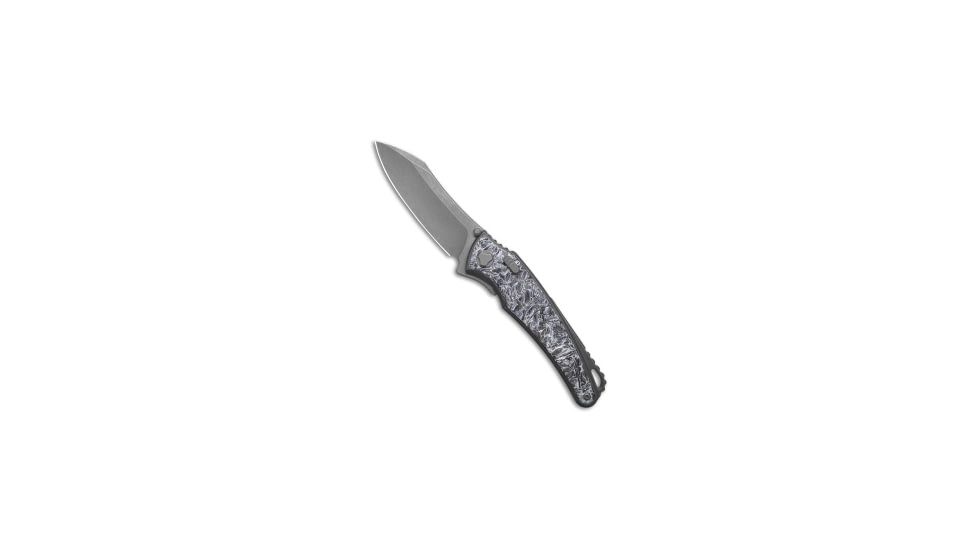 G&amp;G Hawk G&amp;G Hawk Custom Talon Flipper Knife Carbon Fiber- Dark Matter Polar, Black/White, M390, adult, BHQ-223900