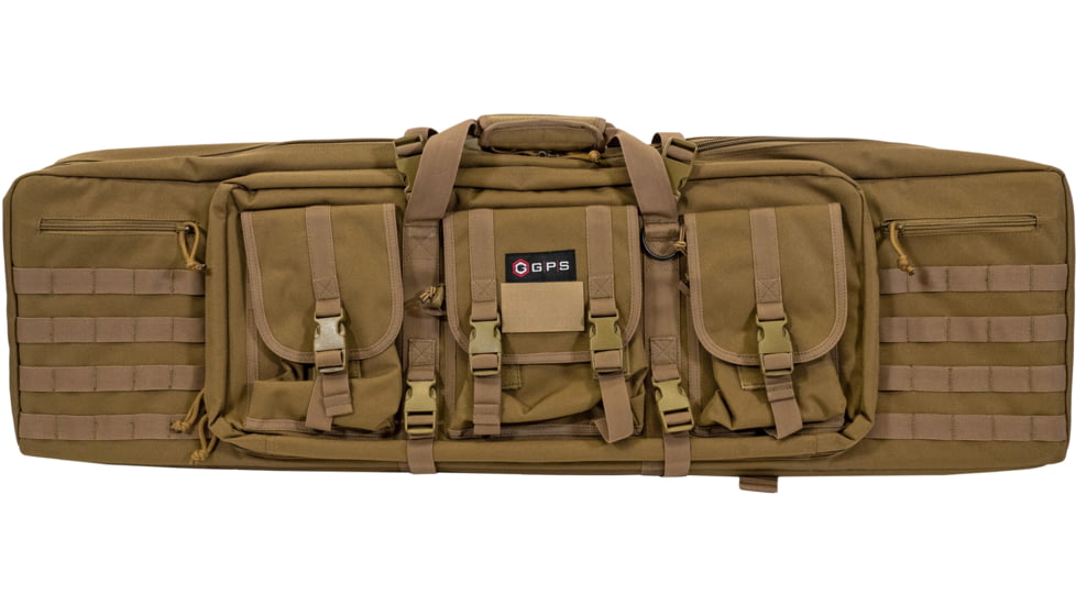 GPS Double Rifle Case Flat Dark Earth 600D Polyester 42 L X 1, DRC42-FDE