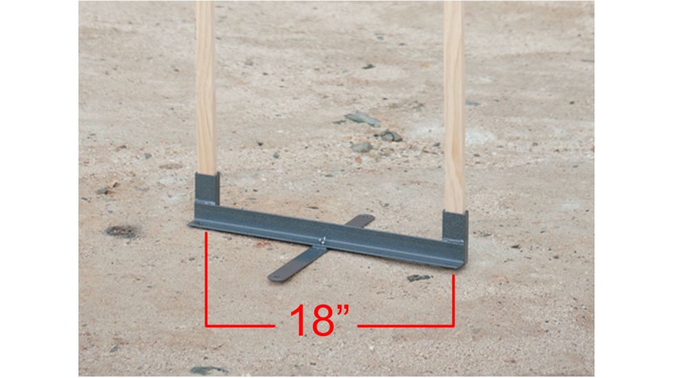 GPS Collapsible Metal Target Stand, Holds 18 inch Wide Targets, Gray, GPS-1800MTS