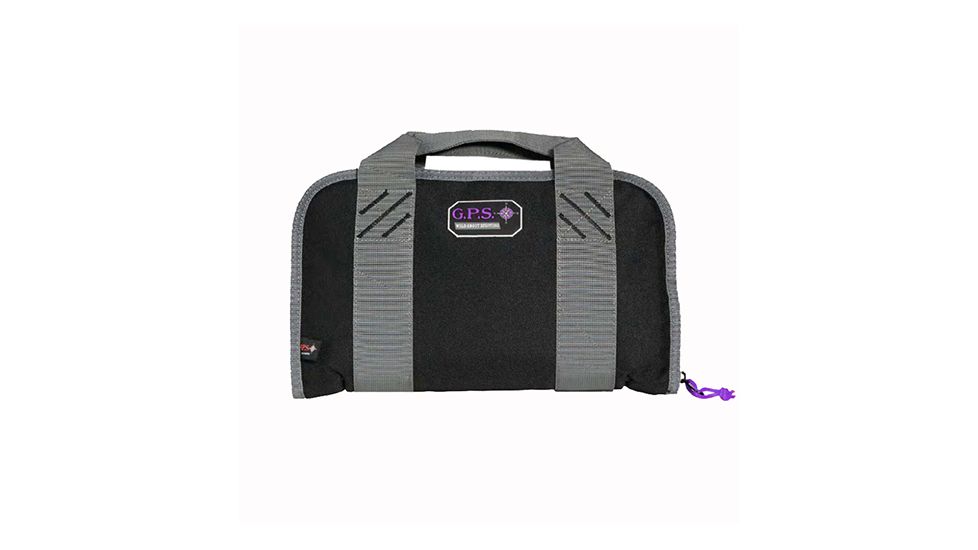 GPS Compact Double Pistol Case, Purple, GPS-1111PCPU