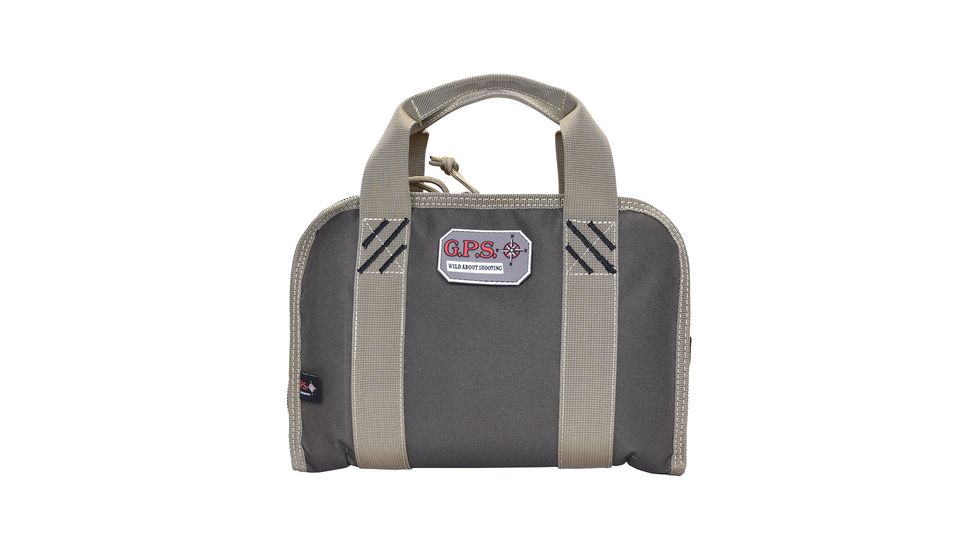 GPS Compact Double Pistol Case, Rifle Green Khaki, GPS-1105PCRK