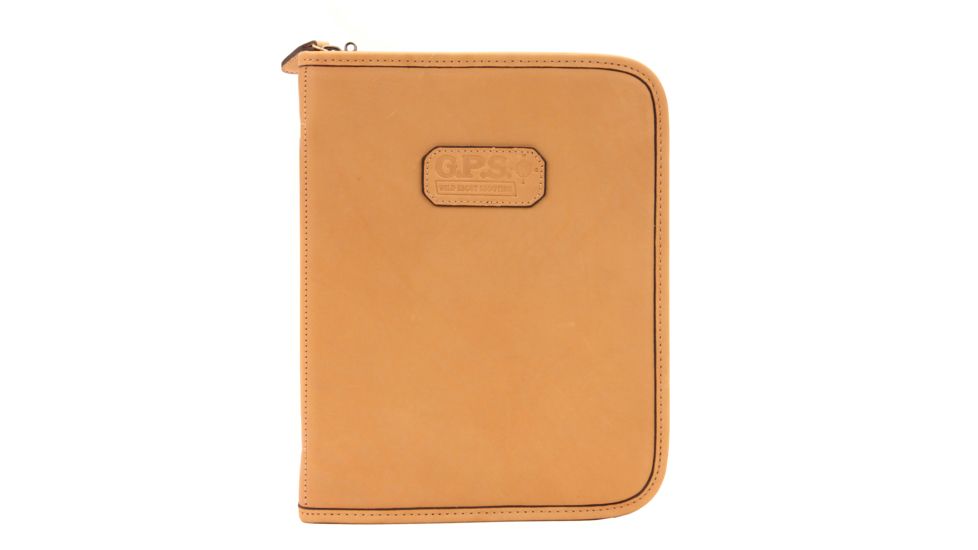 GPS Large Day Planner Discreet Handgun Case, Leather, Tan, GPS-D1110LPC