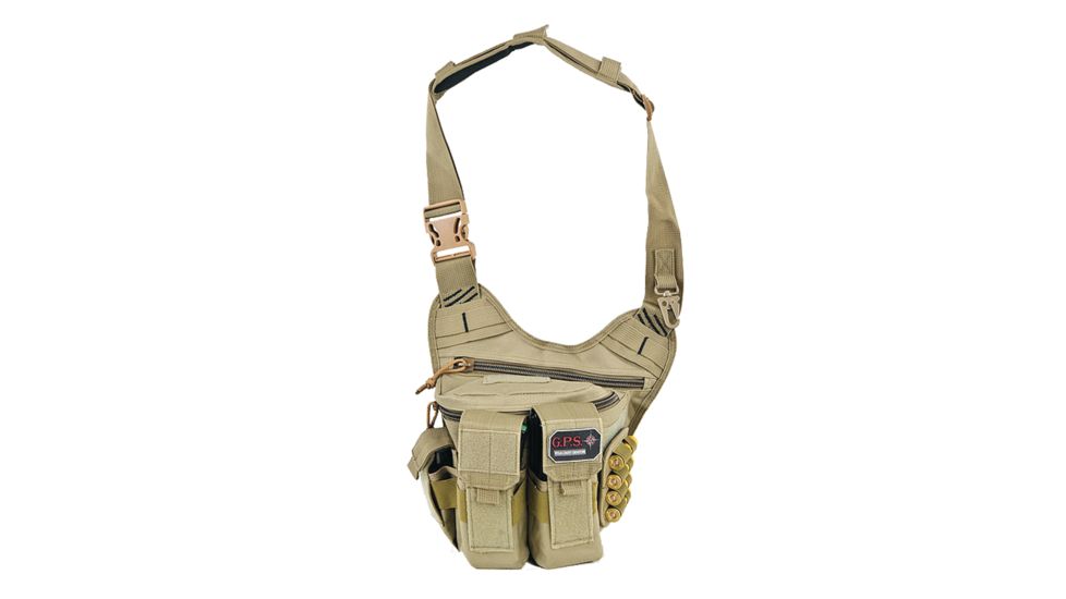 GPS Rapid Deployment Handgun/Shell Holster Pack, Tan GPS-981RDP