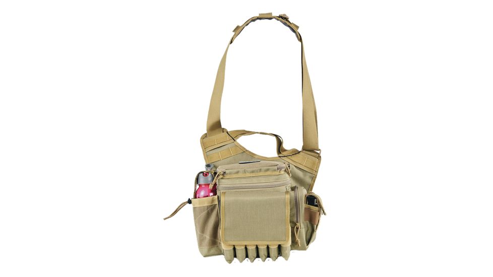 GPS Rapid Deployment Handgun/Shell Holster Pack, Tan, Large GPS-1180RDPT