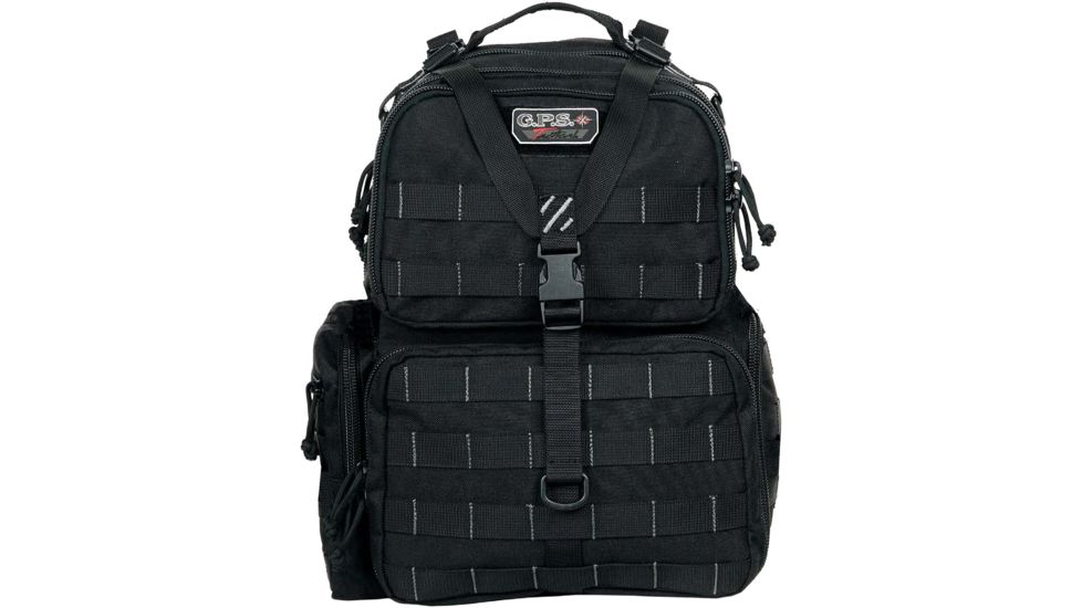 GPS Tactical Range Backpack, Black GPS-T1612BPB