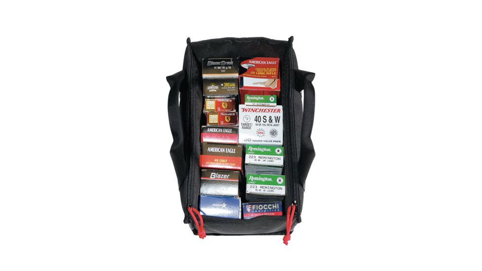 GPS Tactical Range Bag - w/Internal Foam Cradle, Holds 5 handguns, Black, GPS-T1714LRB