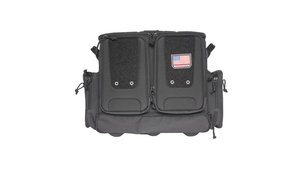 GPS Tactical Rolling Range Bag, Foam Cradle, Black, GPS-T2112ROBB