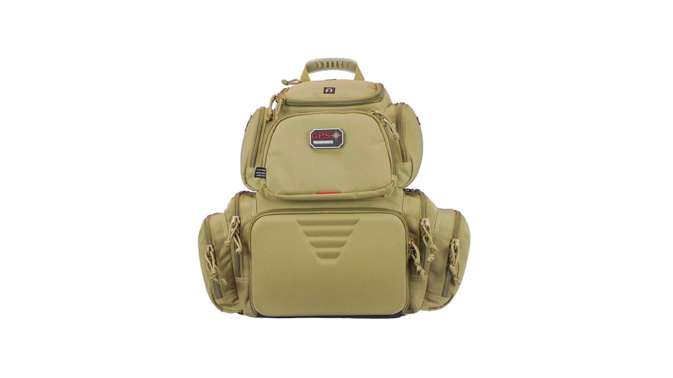 GPS The Handgunner Backpack, Nylon, Tan, GPS-1711BPT