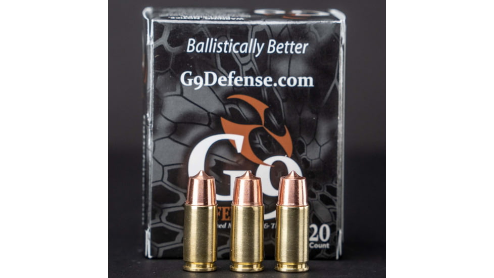 G9 Defense Woodsman 9mm+P 124 Grain External Hollow Point Cooper Pistol Ammo, 20 Rounds, 40232258480