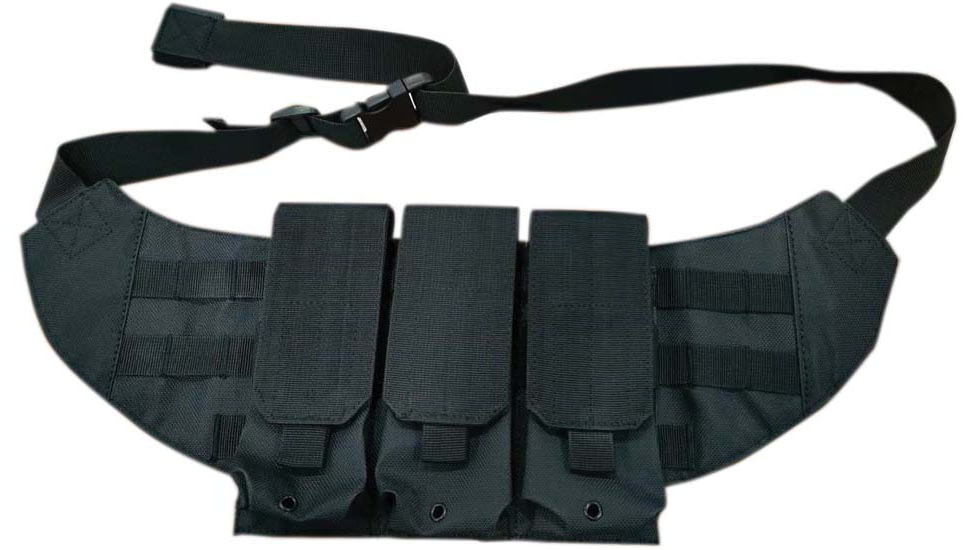 Galati Gear Chest Rig with Magazine Pouch Complete Kit, Black, 22in, GLCHESTRIG