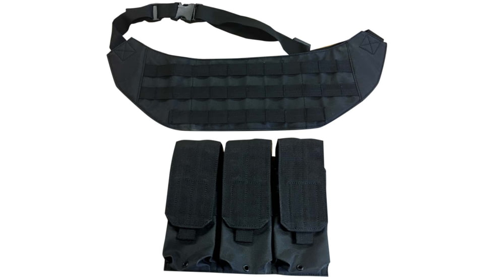 Galati Gear Chest Rig with Magazine Pouch Complete Kit, Black, 22in, GLCHESTRIG