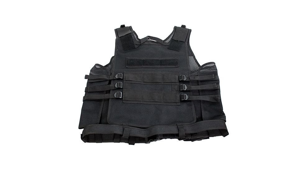 Galati Gear Deluxe Tactical Vest - Husky, Black, Right Hand, GLV547BH