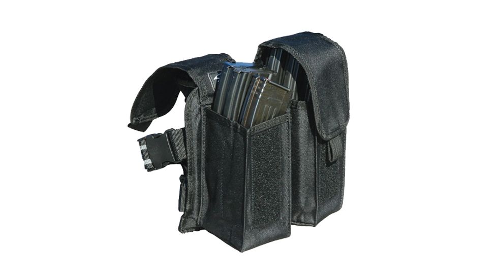 Galati Gear Drop-Leg Mag Pouch, Black, Holds 6 Mags, GLP603B