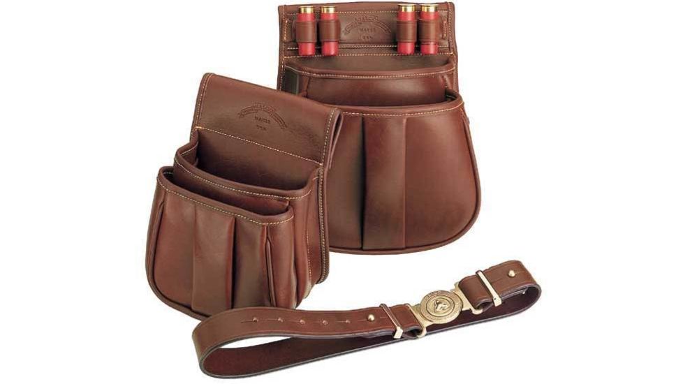 Galco 25 Ct Trap &amp; Skeet Shell Pouch Leather Ambidextrous - Chestnut SL1046CN