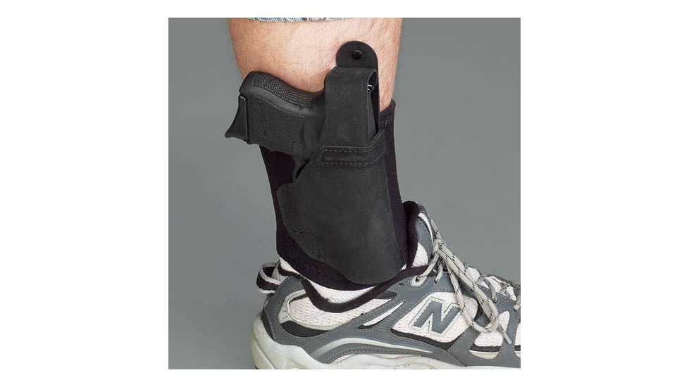 Galco Ankle Lite Leather Holster, Right Hand, Khaki, AL160KH