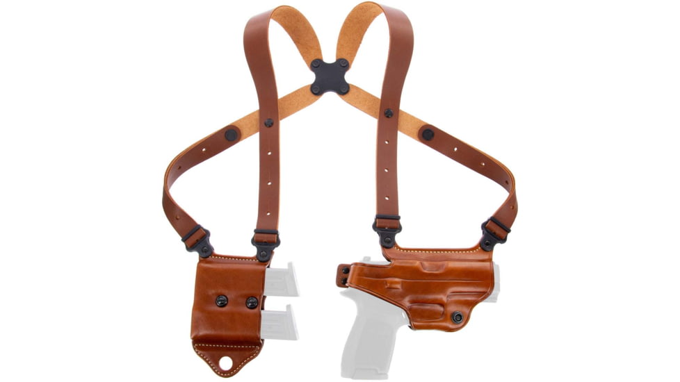 Galco Autos Miami Classic II Shoulder Systems, Smith &amp; Wesson M&amp;P SHIELD .45, Right Hand, Tan, MCII826