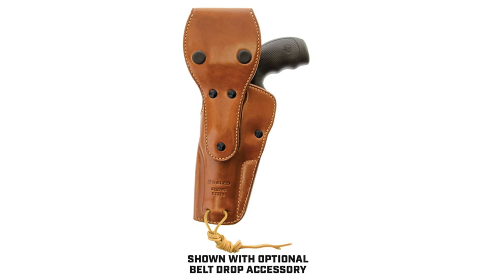 Galco Big Iron Belt Holster, Colt Python 5in, Smith & Wesson L Frame M686 Plus 5in, Right Hand, Tan, BI366