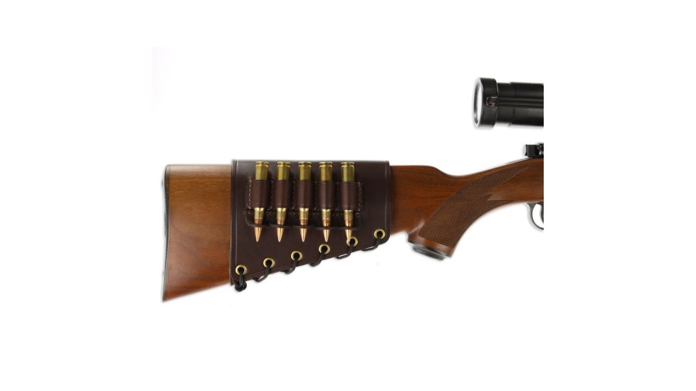 Galco Butt Cuff, Left, Dark Havana, .308 Rifle BC-51-DH