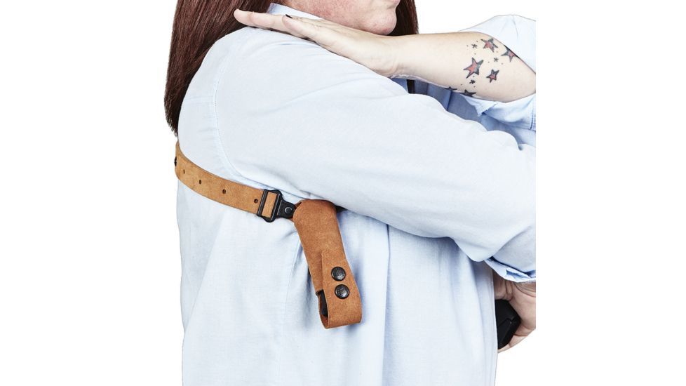 Galco Classic Lite Shoulder Holster System,Natural,Springfield XD-S 3.3/4in or Glock 43,Right Hand CL662