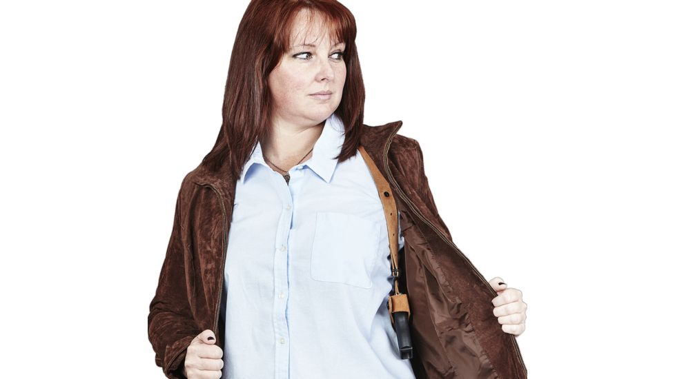 Galco Classic Lite Shoulder Holster System,Natural,Springfield XD-S 3.3/4in or Glock 43,Right Hand CL662