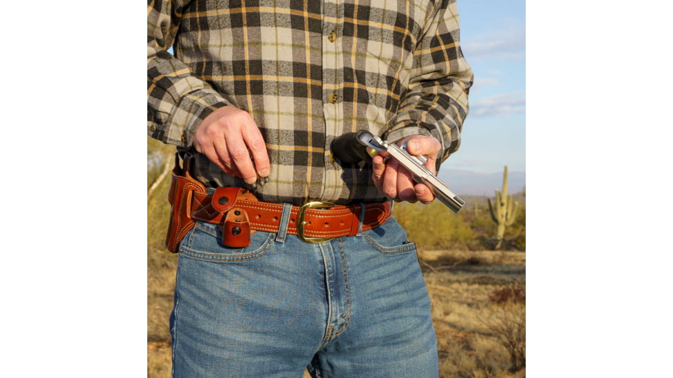 Galco Cobra Speedloader Carrier, Ruger Redhawk 4in, Ruger Redhawk 4.2in, Ruger Redhawk 5 1/2In, Ambidextrous Hand, Tan, CSL-N