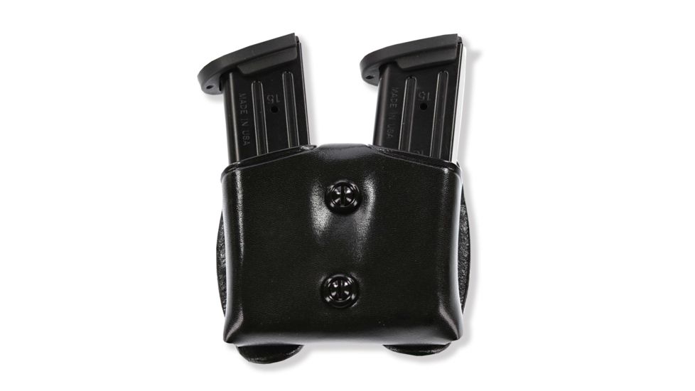 Galco Cop Double Mag Case - Ambidextrous - Black CDM26B