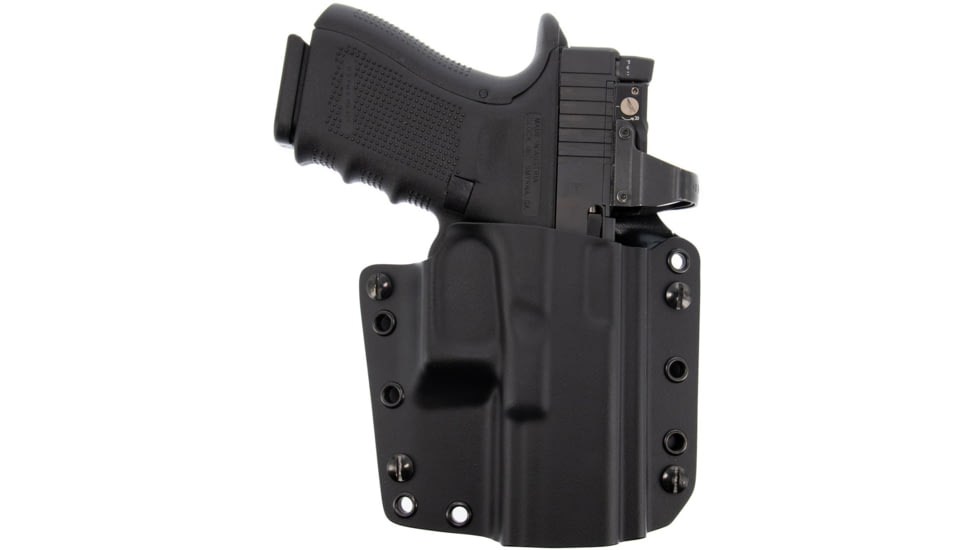 Galco Corvus Belt/IWB Kydex Holster, Glock 17/19/19X/22/23/31/32/45, Streamlight TLR-1, Right, Black, CVS868RB