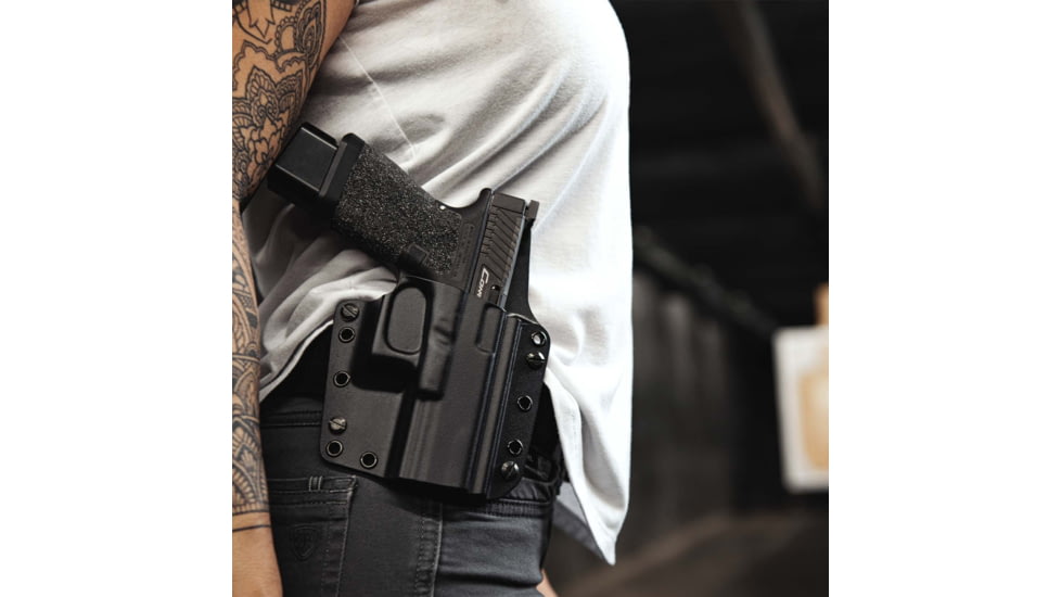 Galco Corvus Belt/Iwb Holster, Glock 17 Gen 3-5 W/Tlr-1, Glock 17 Gen 3-5 W/Tlr-1 W/Wo Red Dot, Right Hand, Black, CVS872RB