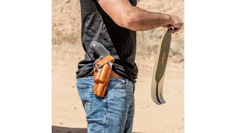 Galco Dao Strongside/Crossdraw Belt Holster, Colt Anaconda 4 1/4in, Right Hand, Tan, DAO368