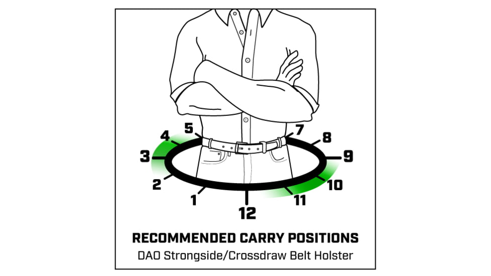 Galco Dao Strongside/Crossdraw Belt Holster, Colt Anaconda 4 1/4in, Right Hand, Tan, DAO368
