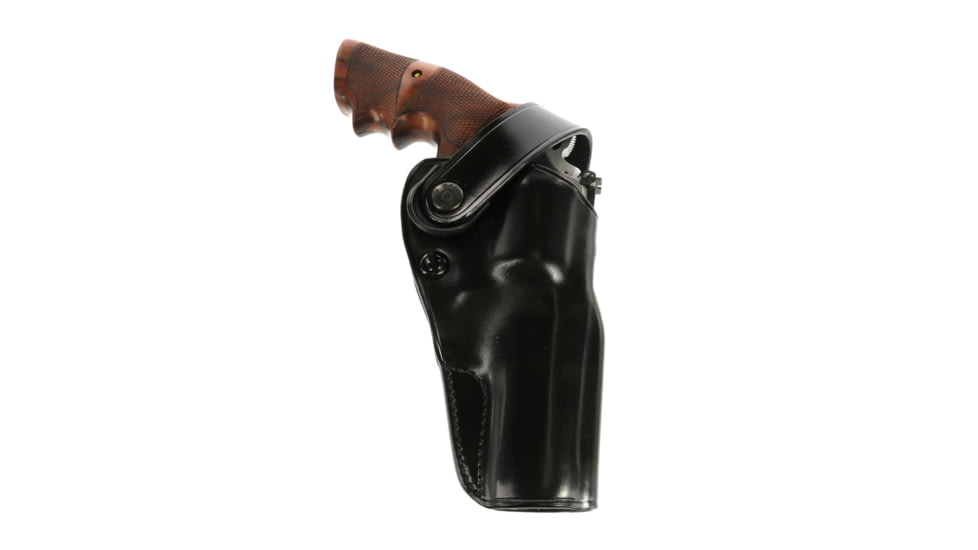 Galco Dao Strongside/Crossdraw Belt Holster, Colt Python 4 1/4in, Ruger Gp100 4.2in, Smith &amp; Wesson L Frame M686 Plus 4.125in, Smith &amp; Wesson L Frame M69 4.25in, Right Hand, Black, DAO334B