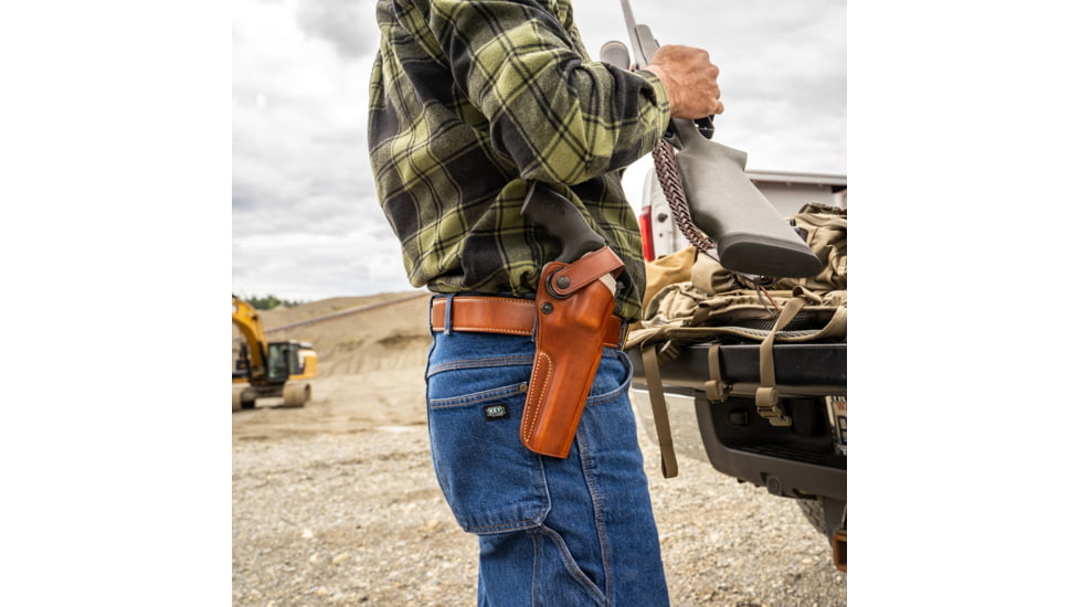 Galco DAO Strongside/Crossdraw Belt Holster, Kimber K6S 4in, Right, Plain, Tan, DAO310