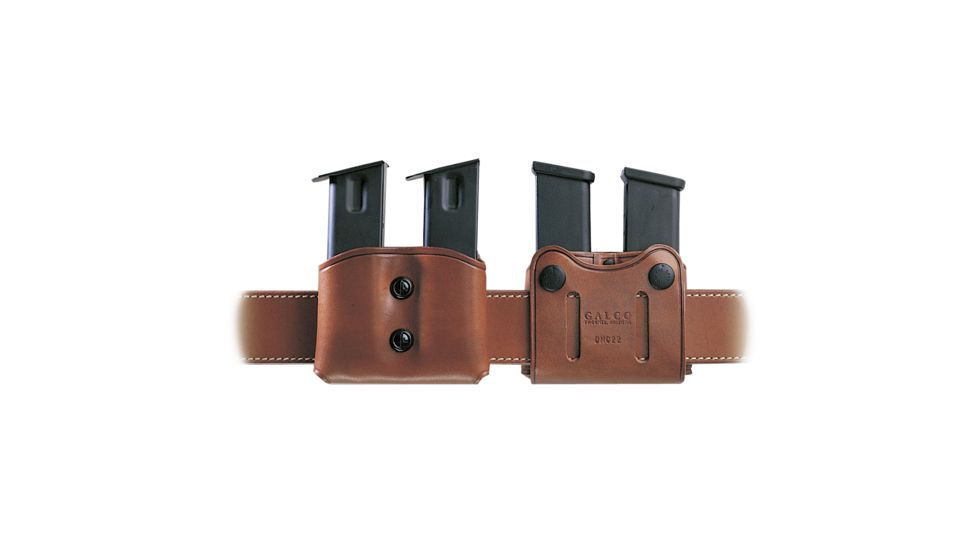 Galco DMC Double Magazine Case - Ambidextrous - Havana DMC18H