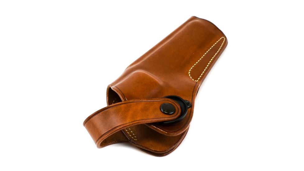 Galco DAO Strongside/Crossdraw Belt Holster, S&amp;W/Colt/Ruger 6in Revolver, Right Hand, Plain, Tan, DAO106