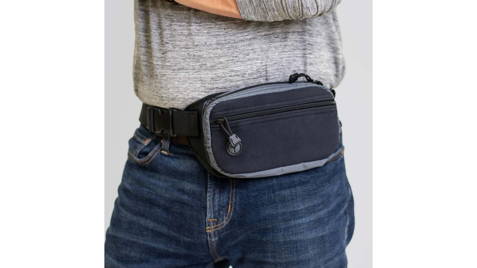Galco Fastrax Pac Compact Waistpack for Beretta APX Compact, Ambidextrous, Gray/Black, FTPRGBC