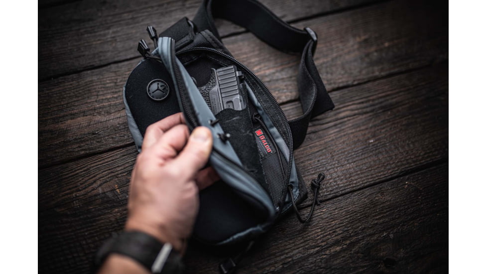 Galco Fastrax Pac Waistpack, Subcompact, Gray/Black, FTPGBS