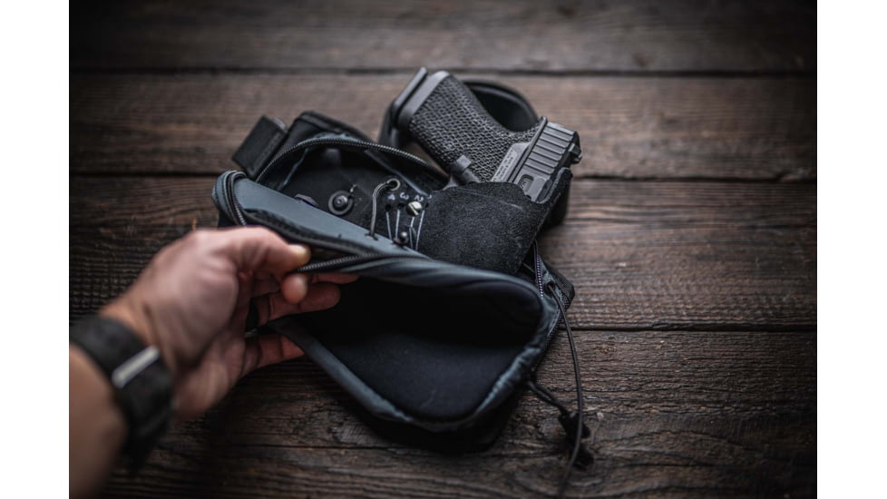 Galco Fastrax Pac Waistpack, Subcompact, Gray/Black, FTPGBS